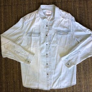NWOT Goodfellow Denim Long Sleeve Shirt